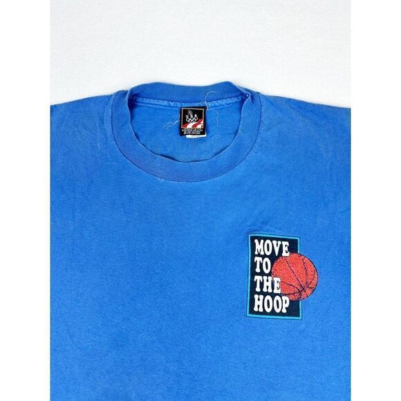 Vintage 90s USA Olympic T-Shirt Blue Small Basketball Sports Single Stich - Picture 4 of 11
